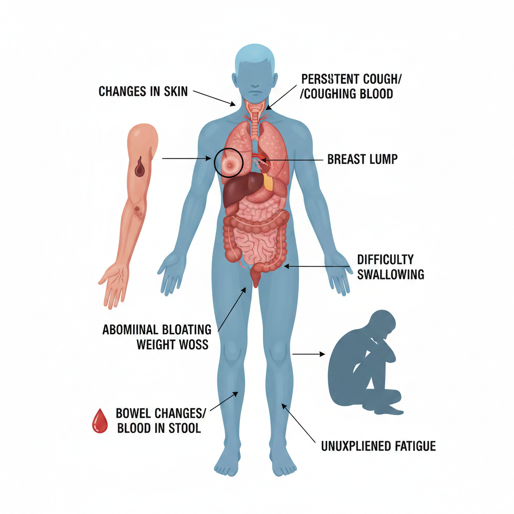 early signs of cancer in the human body